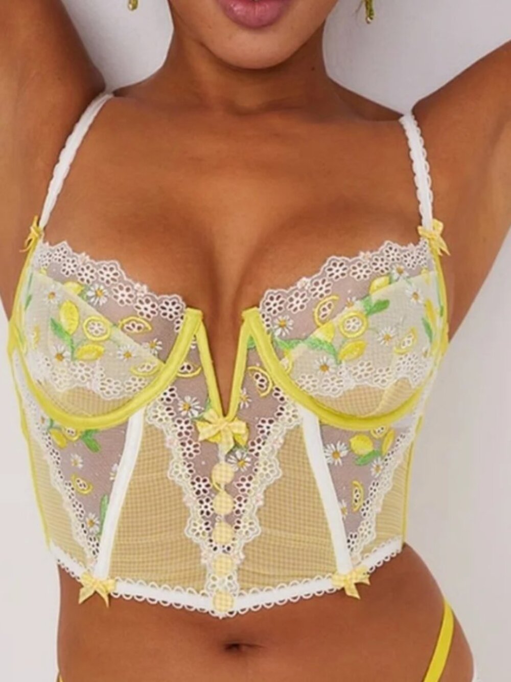 LIKE NEW For Love & Lemons Lemon Corset Top - Picture 10 of 10